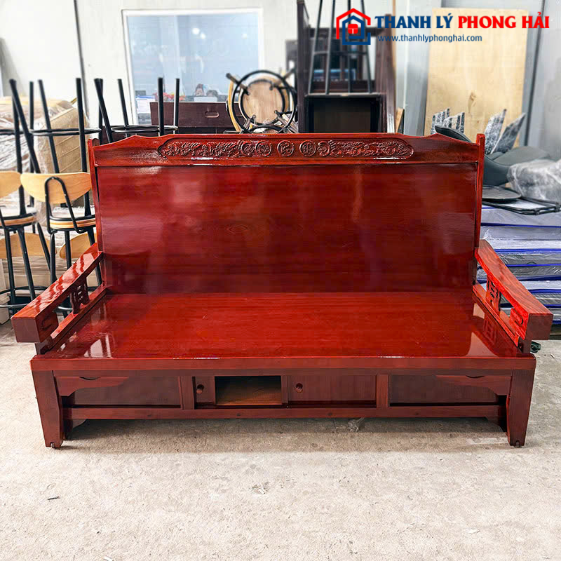 Ghế Trường Kỷ Kéo Thành Giường Gỗ Quỷnh Mới 99% (Nhiều Size)