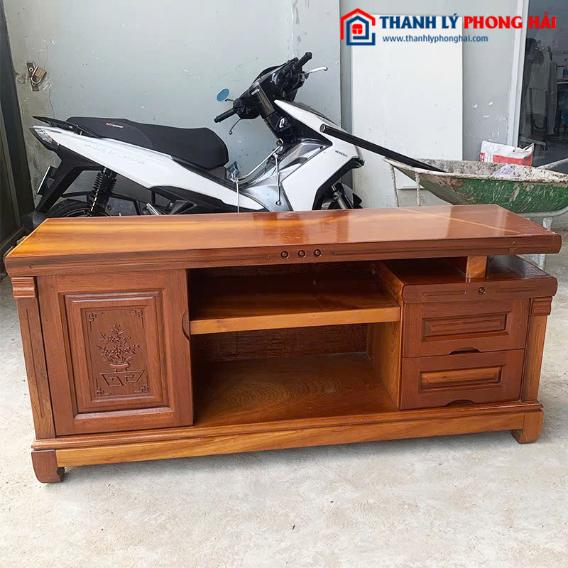 Kệ Tivi Cũ Gỗ Tự Nhiên