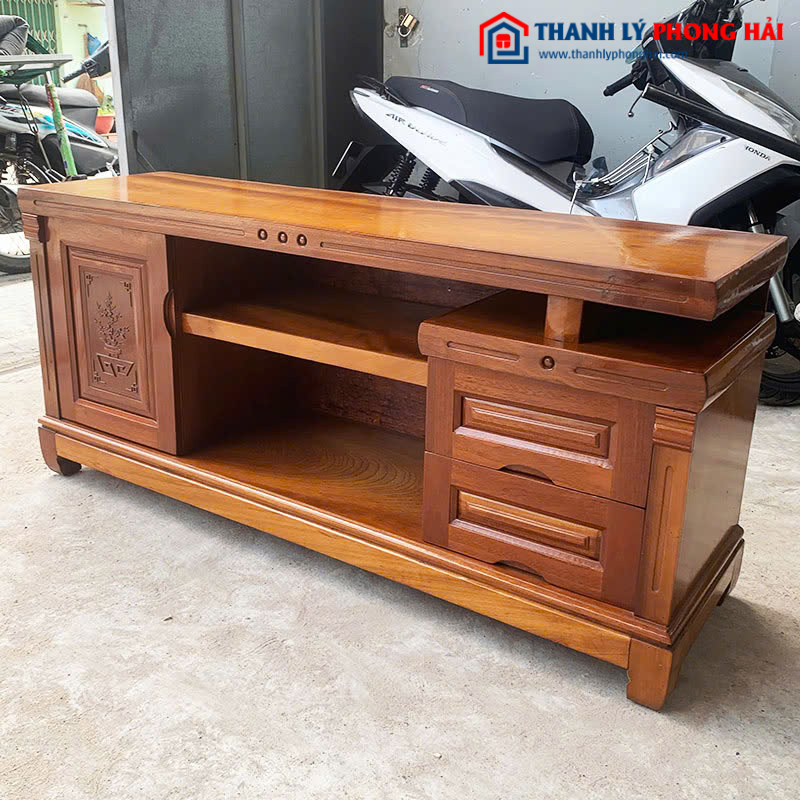 Kệ Tivi Cũ Gỗ Tự Nhiên