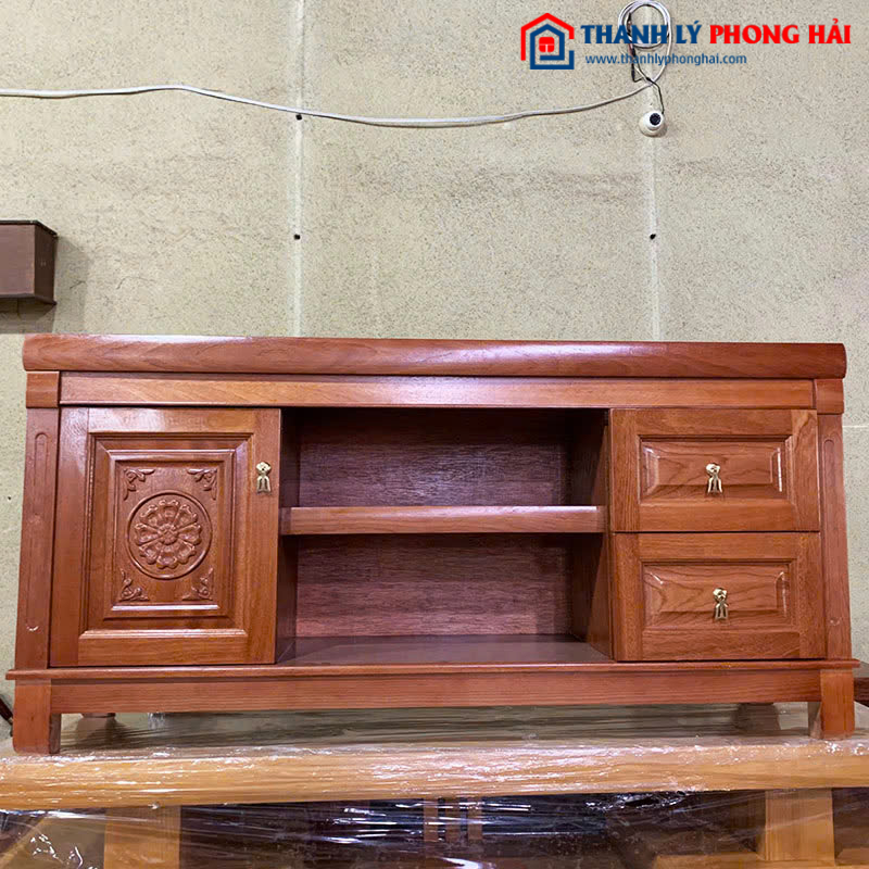 Kệ Tivi Gỗ Xoan Đào Nhiều Ngăn Mới 99% (Nhiều Kích Thước)