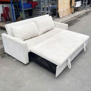 Sofa Bed Bọc Nhung Tăm Kéo Thành Giường Cũ