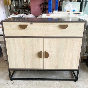 Tủ Đựng Đồ 1m Khung Sắt Cũ Mặt Gỗ MDF