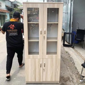 Tủ Hồ Sơ 4 Cánh 80cm Gỗ Cũ
