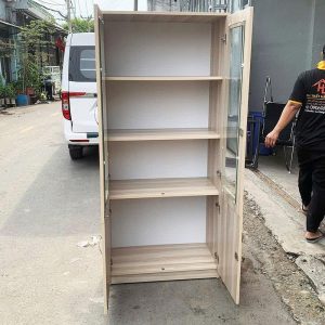 Tủ Hồ Sơ 4 Cánh 80cm Gỗ Cũ