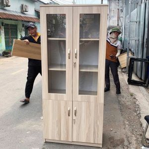 Tủ Hồ Sơ 4 Cánh 80cm Gỗ Cũ