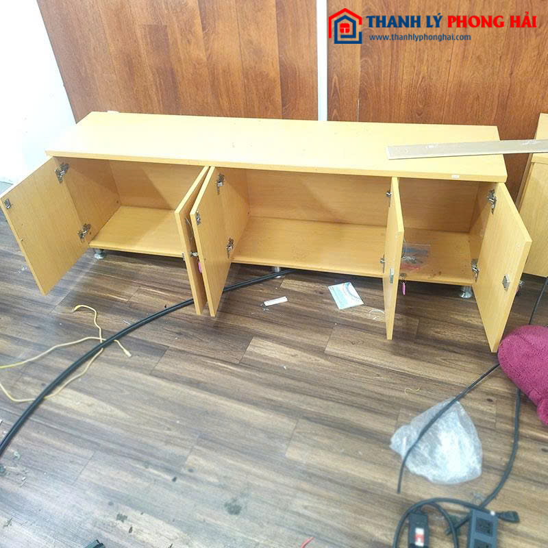 Tủ Hồ Sơ Thấp Cũ 1m8 Gỗ MDF 2 Cánh