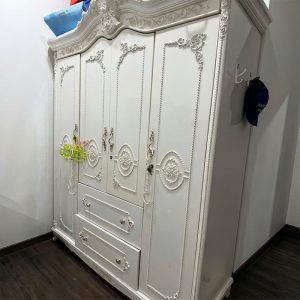 Tủ Quần Áo 4 Cánh Hoàng Gia Cũ Phong Cách Châu Âu