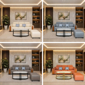 Bàn Ghế Sofa Camell Go Kèm Đôn Mới 99% (Nhiều Màu)