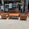 Bàn Ghế Sofa Khung Gỗ Lót Nệm Cũ