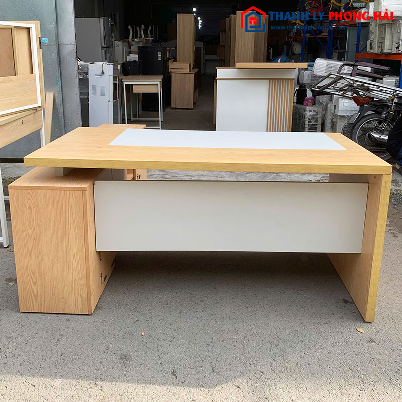 Bàn Giám Đốc 1m6 Gỗ Công Nghiệp Cũ