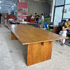 Bàn Họp Gỗ 2m8 Mặt Bàn Rộng Cũ