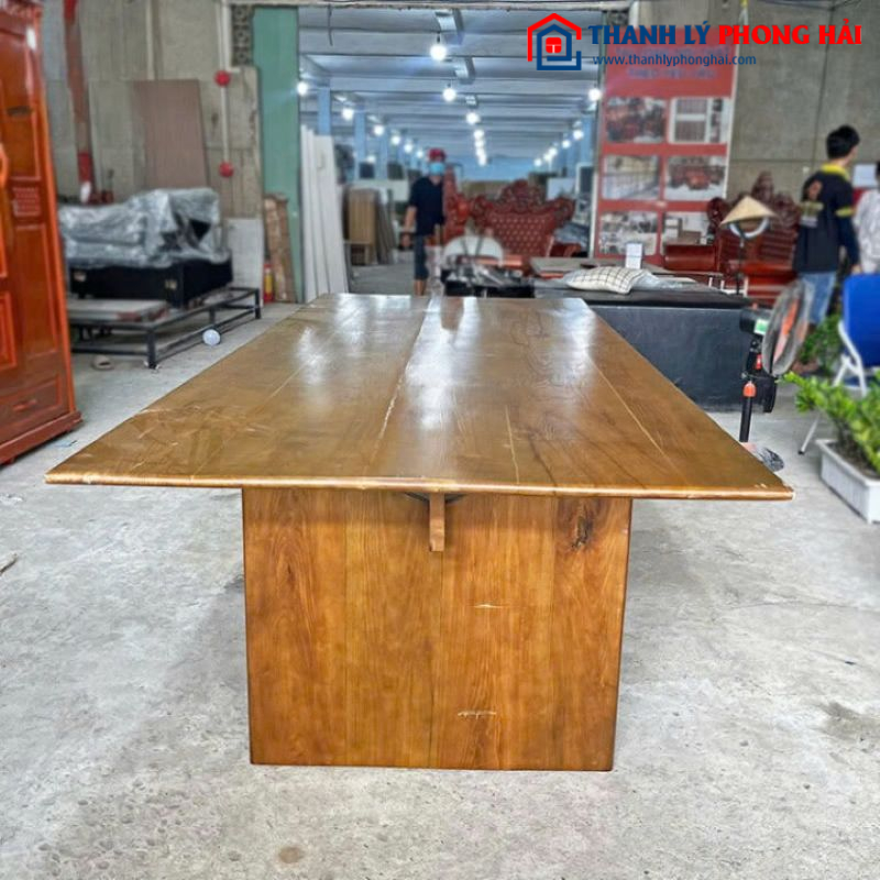 Bàn Họp Gỗ 2m8 Mặt Bàn Rộng Cũ