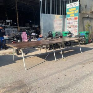Bàn Họp Gỗ Chân Sắt 3m6 Cũ