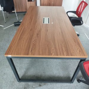Bàn Họp Mặt Gỗ 2m Chân Sắt Cũ