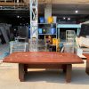 Bàn Họp Mặt Oval Gỗ Công Nghiệp 2m4 Cũ
