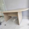 Bàn Họp Oval Gỗ Công Nghiệp Cũ