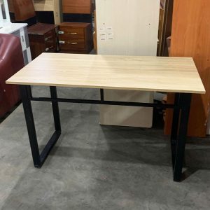 Bàn Làm Việc Chân Sắt Mặt Gỗ 1m2 Cũ