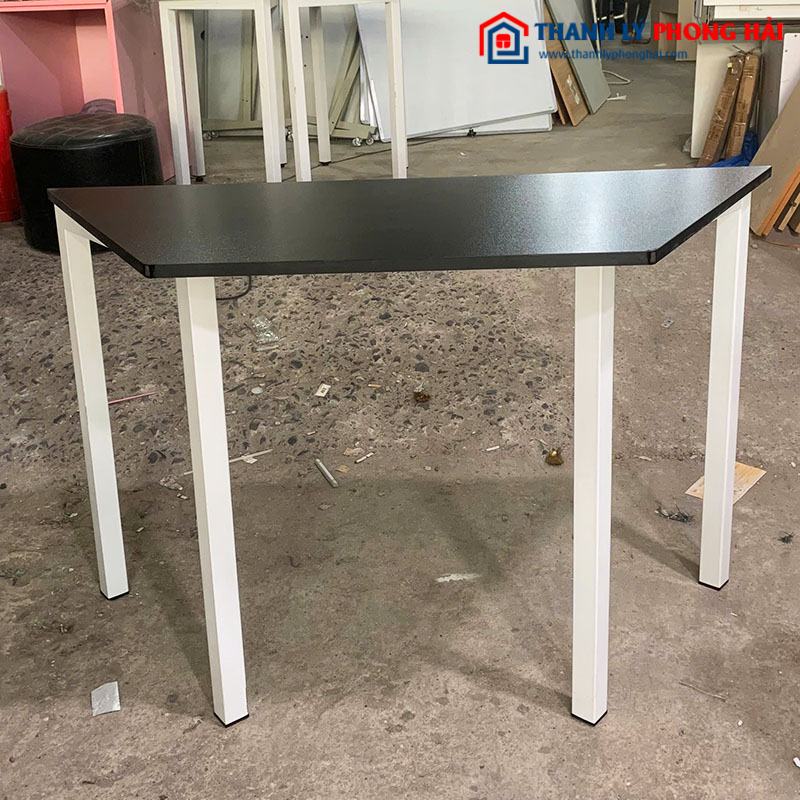 Bàn Làm Việc Gỗ Chân Sắt Ghép Module Cũ