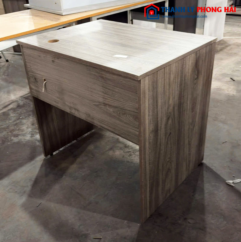 Bàn Làm Việc Gỗ Công Nghiệp 80cm Màu Xám Cũ