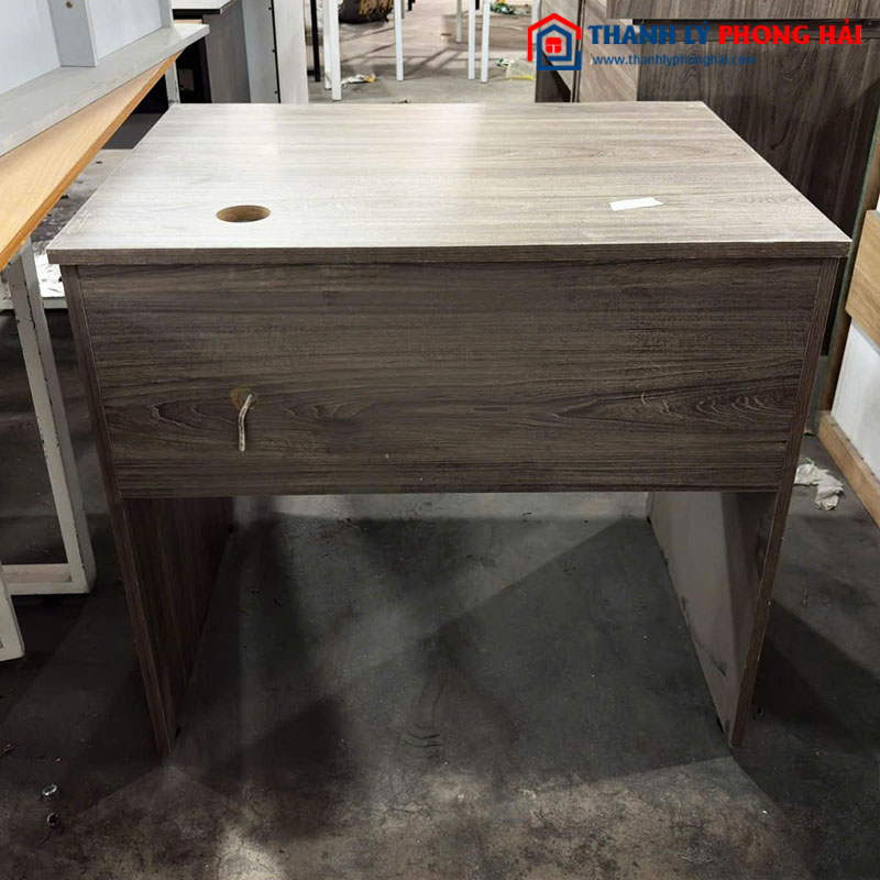 Bàn Làm Việc Gỗ Công Nghiệp 80cm Màu Xám Cũ