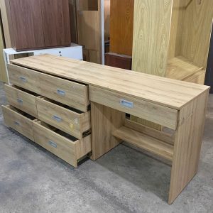 Bàn Làm Việc Kèm Tủ Hồ Sơ Gỗ Cũ