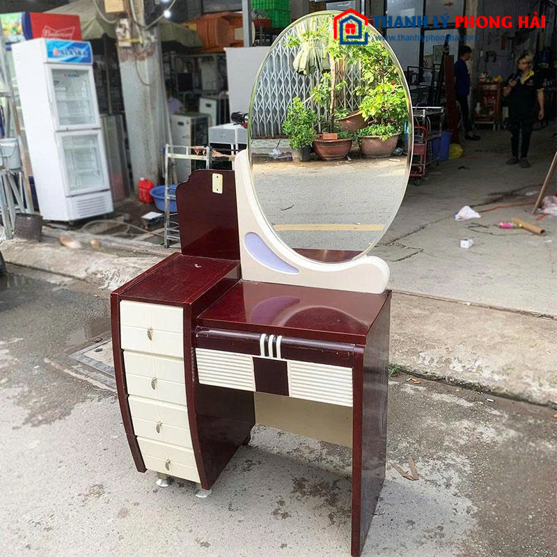 Bàn Trang Điểm Cũ Gương Oval