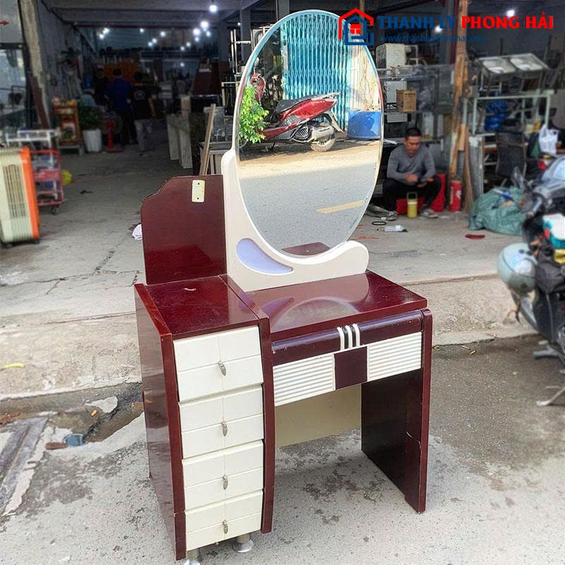 Bàn Trang Điểm Cũ Gương Oval