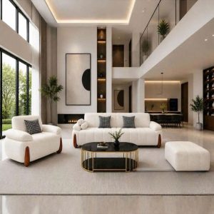 Bộ Bàn Ghế Sofa Dophin Go Bọc Vải Mới 99% (Nhiều Màu)