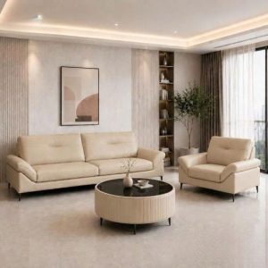Bộ Sofa Da Hitachi Kèm Bàn Trà Mới 99% ( Nhiều Màu)