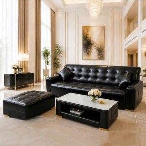 Bộ Sofa Porsche Bọc Da 3 Món Mới 99% (Nhiều Màu)