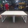 Cụm Bàn Làm Việc 1m2 Mặt Gỗ Chân Sắt Cũ