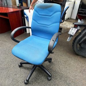 Ghế Bọc Nỉ Màu Xanh Cũ Lưng Vuông