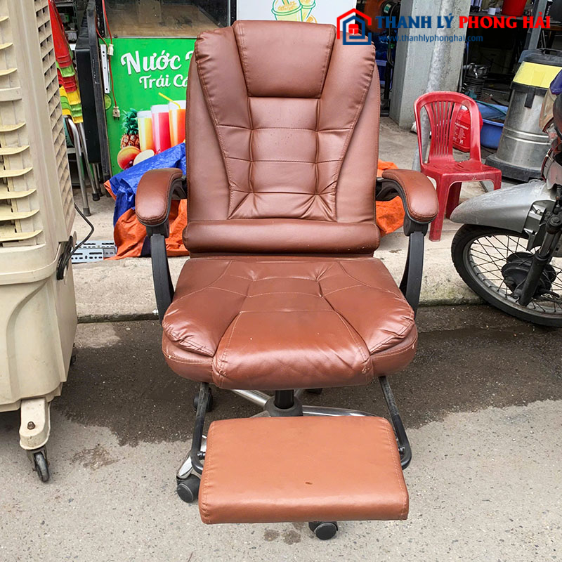 Ghế Giám Đốc Bọc Da Có Gác Chân Cũ