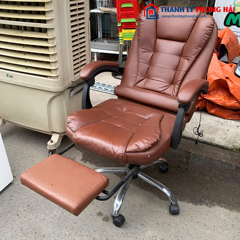 Ghế Giám Đốc Bọc Da Có Gác Chân Cũ