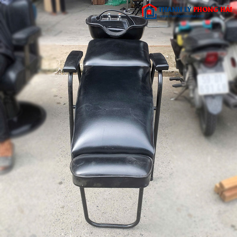 Giường Gội Đầu Cũ Bọc Da Kèm Bồn Nhựa