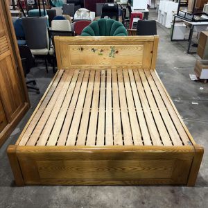 Giường Ngủ Gỗ 2 Hộc Tự Nhiên 1m6 Cũ