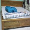 Giường Ngủ Gỗ Tự Nhiên 1m6 Chạm Hoa Văn Cũ
