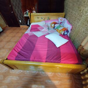 Giường Ngủ Gỗ Tự Nhiên 2 Hộc 1m6 Cũ