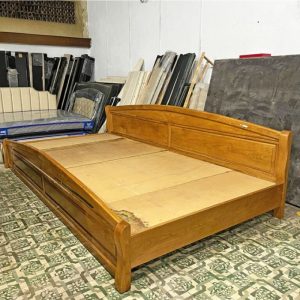 Giường Ngủ Gỗ Tự Nhiên 3m7 Cỡ Lớn Cũ