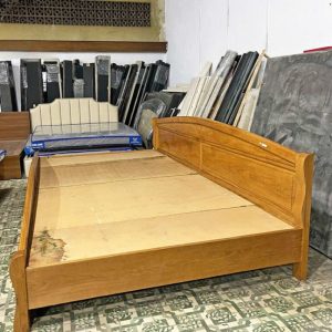 Giường Ngủ Gỗ Tự Nhiên 3m7 Cỡ Lớn Cũ