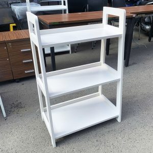 Kệ Trưng Bày 3 Tầng Màu Trắng Khung Sắt Cũ