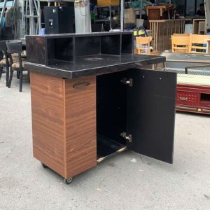 Quầy Lễ Tân Gỗ Công Nghiệp Mặt Đá 1m Cũ