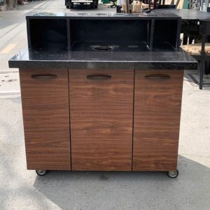Quầy Lễ Tân Gỗ Công Nghiệp Mặt Đá 1m Cũ