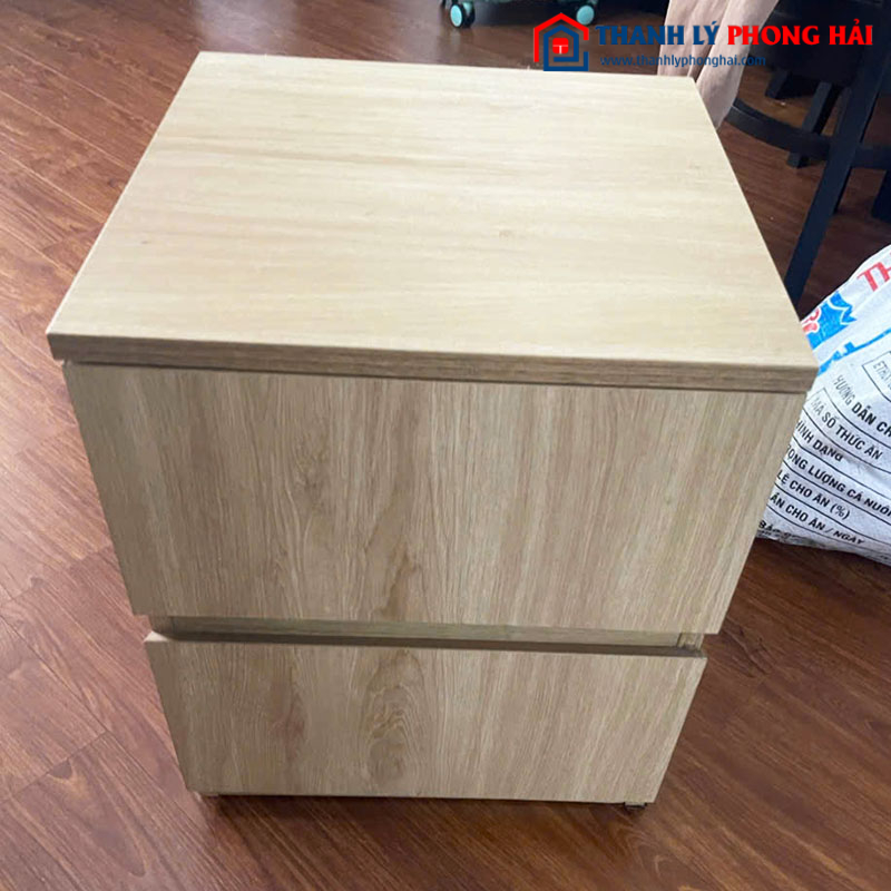 Tab Đầu Giường Gỗ Công Nghiệp 2 Hộc Cũ