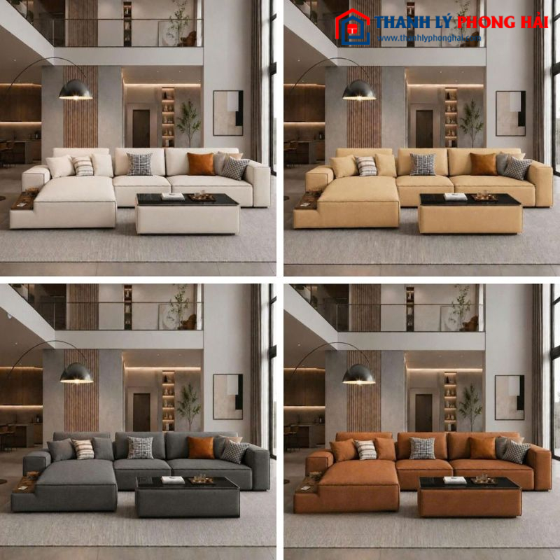 Thanh Lý Sofa Samsung Góc L Bọc Da Mới 99% (Nhiều Màu)