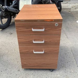 Tủ Cabin Gỗ Công Nghiệp Có Bánh Xe Cũ