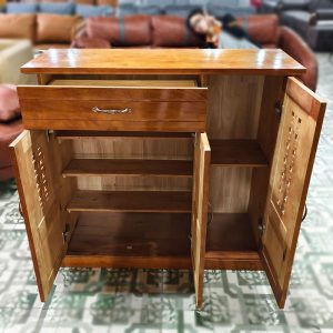 Tủ Giày Gỗ Cao Su 1M Tồn Kho Mới 99% (Nhiều Mẫu)