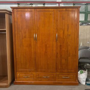Tủ Gỗ Tự Nhiên 3 Cánh Cũ 3 Hộc Kéo