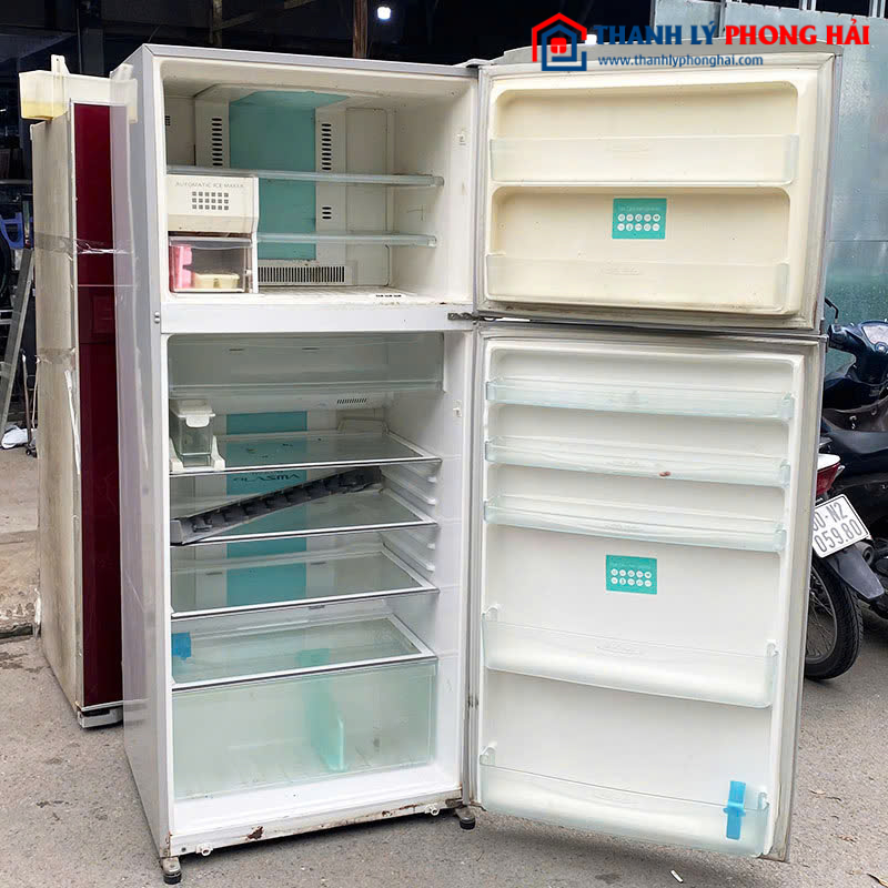 Tủ Lạnh Toshiba 2 Cánh Cũ Ngăn Đá Trên