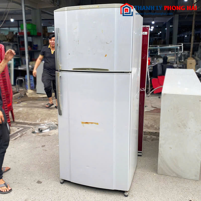 Tủ Lạnh Toshiba 2 Cánh Cũ Ngăn Đá Trên